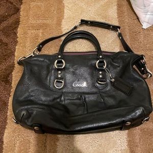 Black Coach Satchel Bag